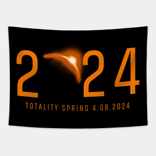 America Totality 04.08.24 Total Solar Eclipse 2024, Hiding Moon, April 8th 2024 Tapestry