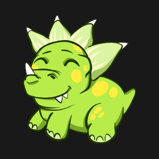 Little Triceratops Cute Dinosaur Children Fun by Foxxy Merch