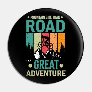 Mountain bike trail Pin