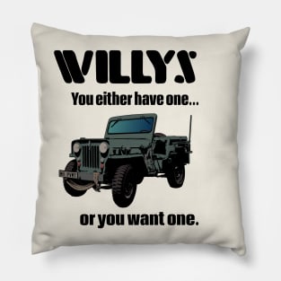 Willys Jeep Pillow