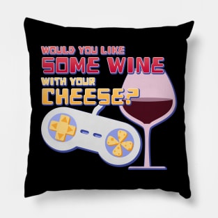 Would You Like Some Wine With Your Cheese? Pillow