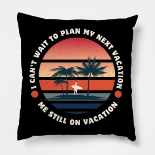 Plan my summer vacation holiday beach resort cruise Pillow