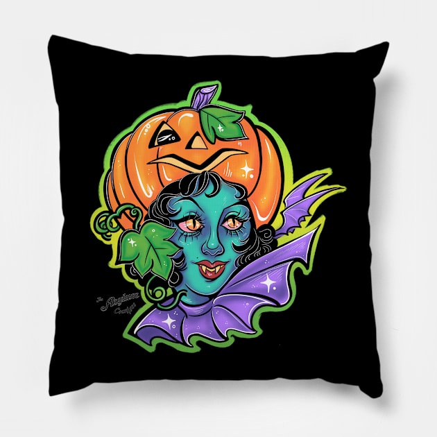 Vampkin Gal Pillow by The Asylum Countess