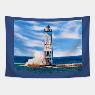 Frankfort "North Breakwater" Lighthouse - Color Tapestry