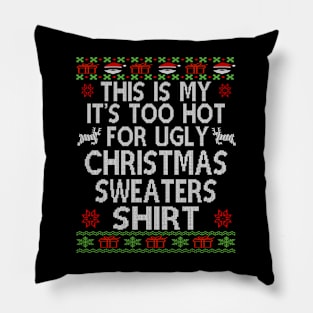 ugly christmas sweater family Pillow