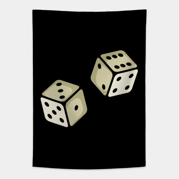 Dice Gambling Casino Tapestry by fromherotozero