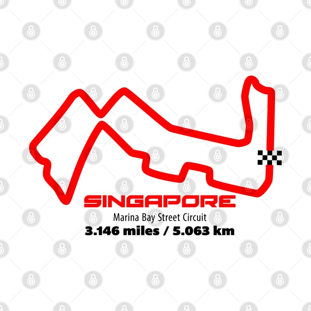 Singapore Track Graphic by Hotshots