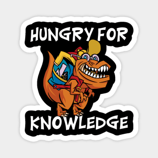 Hungry For Knowledge T-Rex Magnet