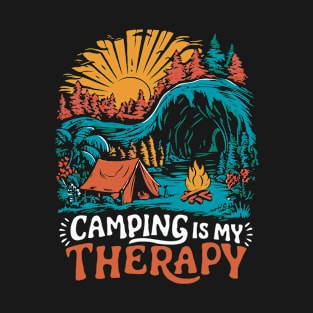 Camping is My Therapy, Funny T-Shirt