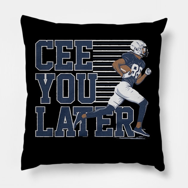 Ceedee Lamb Cee You Later Pillow by Chunta_Design