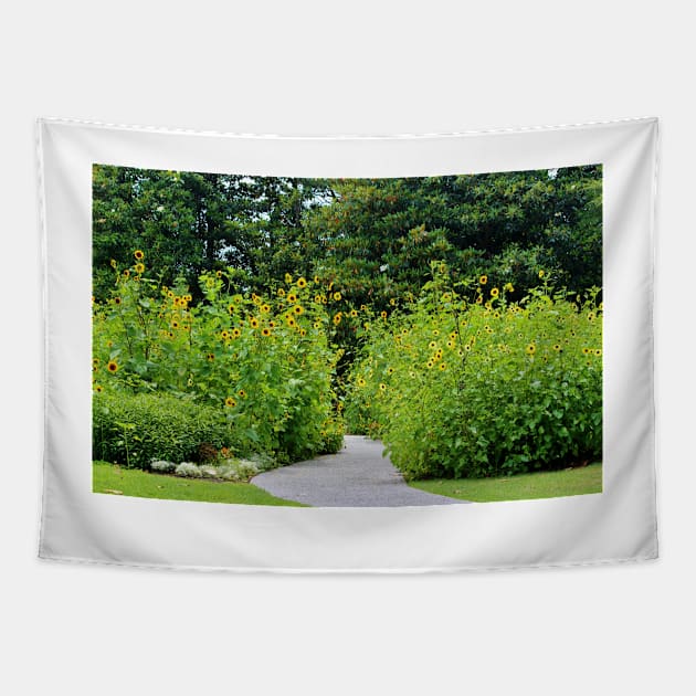 Sunflower Garden Tapestry by Cynthia48