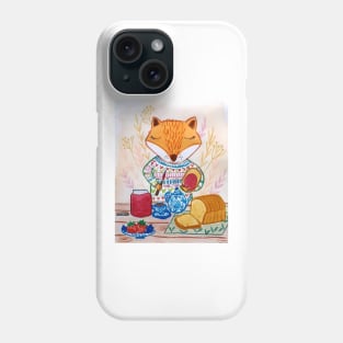 Breakfast with Mr. Fox Phone Case