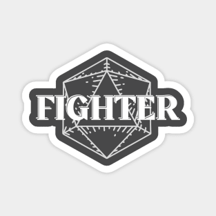 D20 Fighter Class Symbol Print Magnet