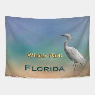 Egret Winter Park FL Tapestry