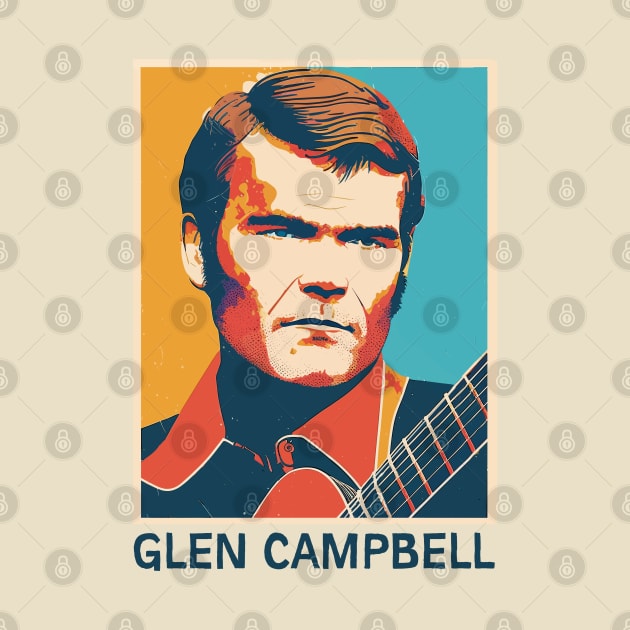 Glen Campbell •• Retro Illustration by unknown_pleasures