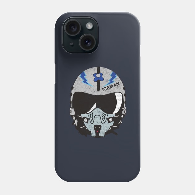 Iceman - vintage helmet Phone Case by BodinStreet