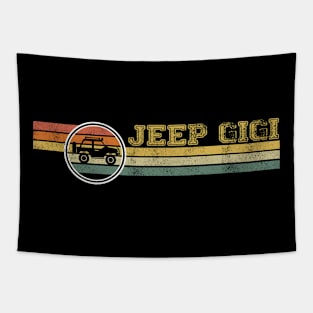 Jeep Gigi Jeep Women Vintage Jeep Retro Jeep Sunset Jeep Jeeps Lover Jeep Mama Tapestry