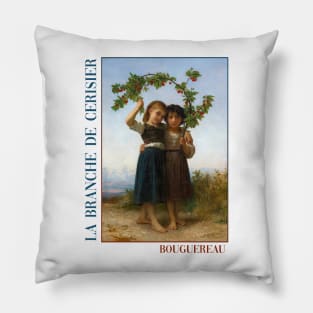 The Cherry Branch by Bouguereau Pillow