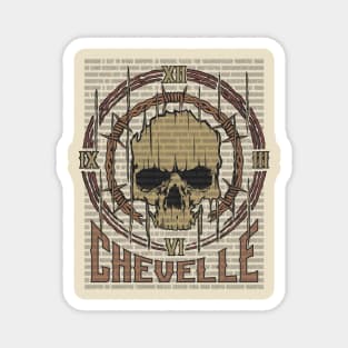 Chevelle Vintage Skull Magnet