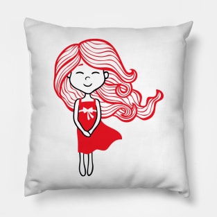 Little Girl 2 Pillow