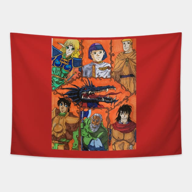 Fantasy Typical Group Tapestry by Soundtrack Alley