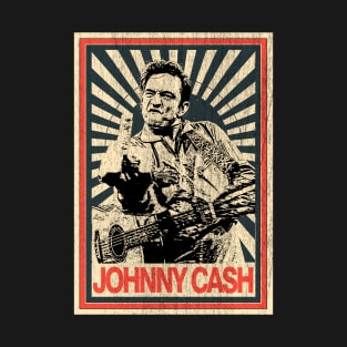 Vintage Poster Johnny Cash Middle Finger T-Shirt