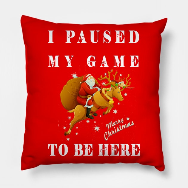 I Paused My Game To Be Here Pillow by baha2010