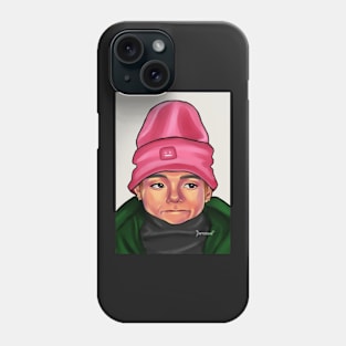 Pink Beanie Taehyung Phone Case