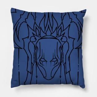 Warrior head dress Pillow