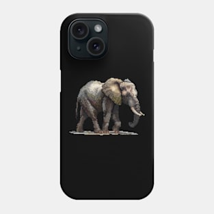 Pixelated Elephant Artistry Phone Case