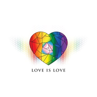 Love is Love Facets of the Heart T-Shirt