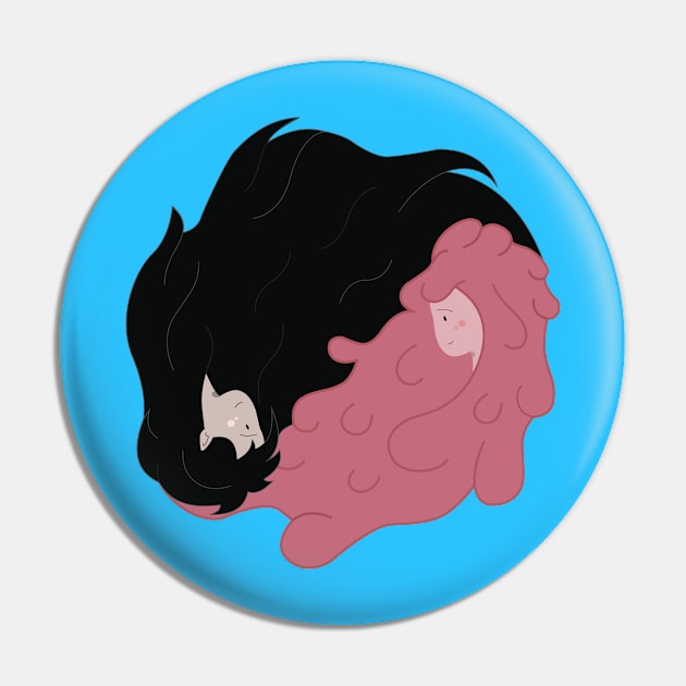 Marceline and Bubblegum Pin by BrainDrainOnly