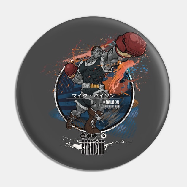 BALROG: DASH STRAIGHT - CLASSIC/BLACK Pin by JF Penworks