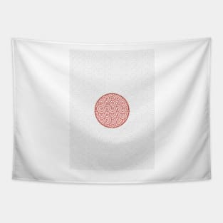 Japan flag noodles Tapestry