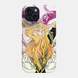 Enchanted Deer: A Majestic Spirit with a Touch of Whimsy Phone Case