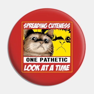 Cute Pathetic Cat Pin