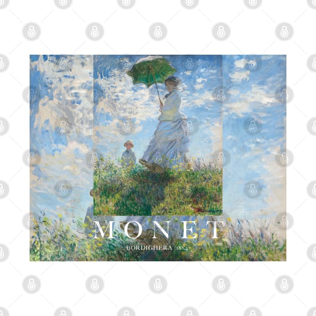 PANTONE MONET -  Claude Monet's Madame Monet and Her Son (1875) by Claude Monet Portrait POSTER by theartistmusician