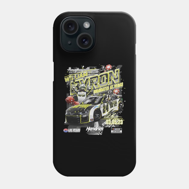 William Byron Race Winner Phone Case by art.Hamdan