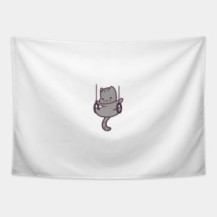 Cute Gymnastics Cat Tapestry