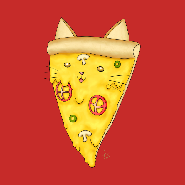 Pizza Cat Pizza Lover TShirt TeePublic