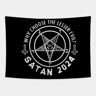 SATAN 2024 (white) Tapestry