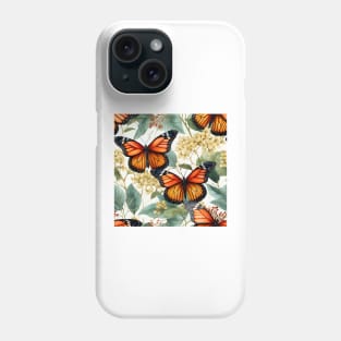 Monarch Butterflies Watercolor 17 Phone Case