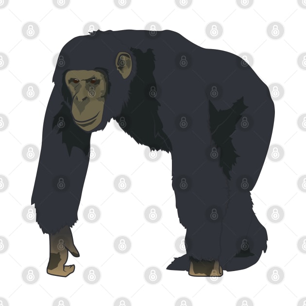 Chimpanzee by Sticker Steve