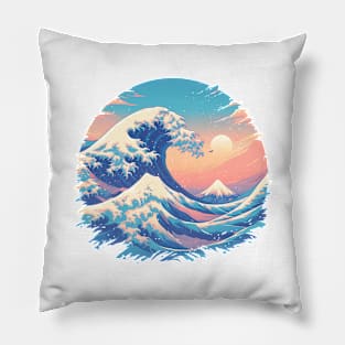 The Great Wave of Kanagawa Pillow