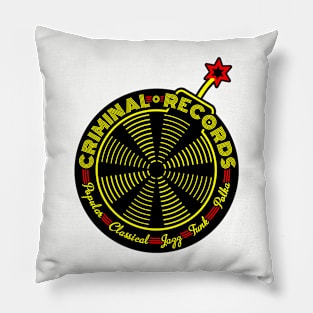 Criminal Records Alternate Logo Pillow