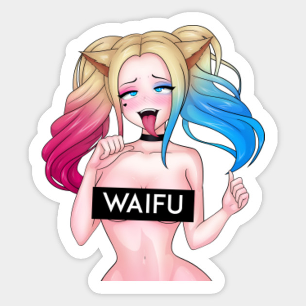 Harley Quinn Ahegao Face Harley Quinn Autocollant Teepublic Fr