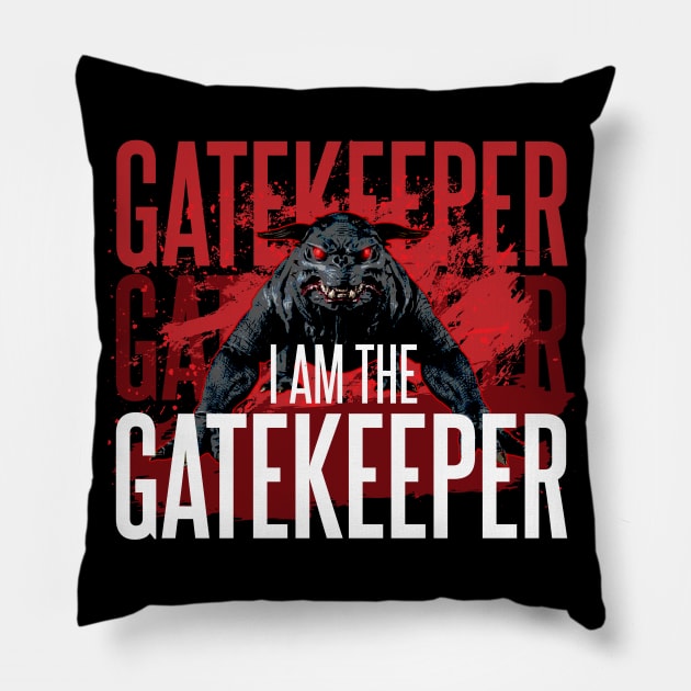 I am the Gatekeeper Pillow by Meta Cortex