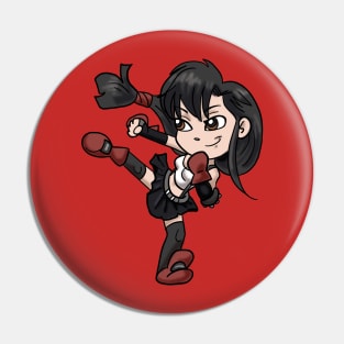 Chibi Final Fantasy 7 Tifa Lockhart Pin