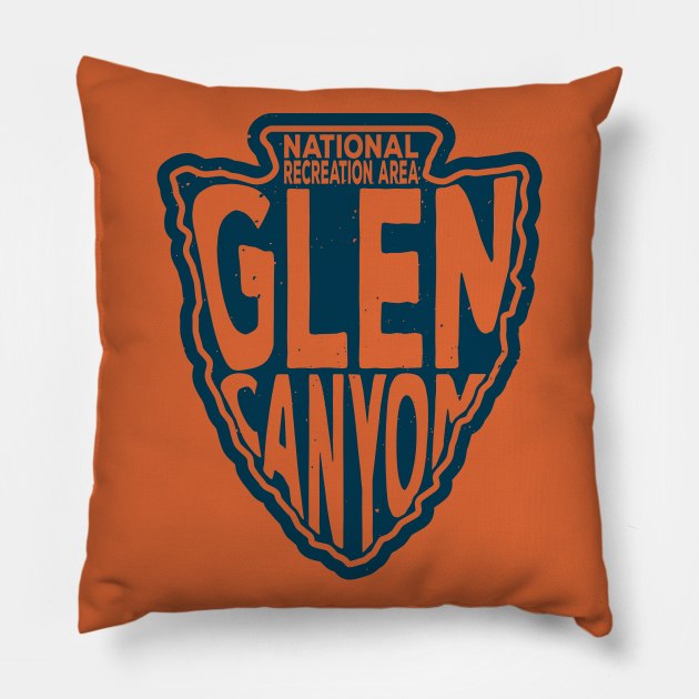 Glen Canyon National Recreation Area name arrowhead Pillow by nylebuss