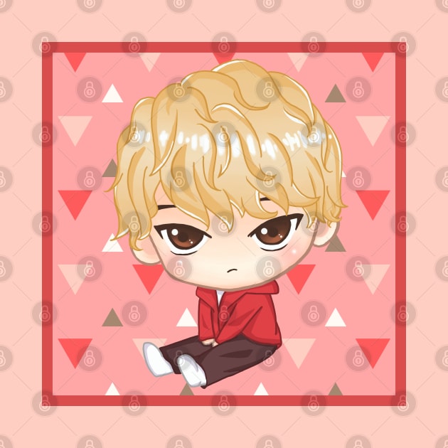 BTS KPOP V TAEHYUNG CUTE CHIBI CHARACTER by moonquarius